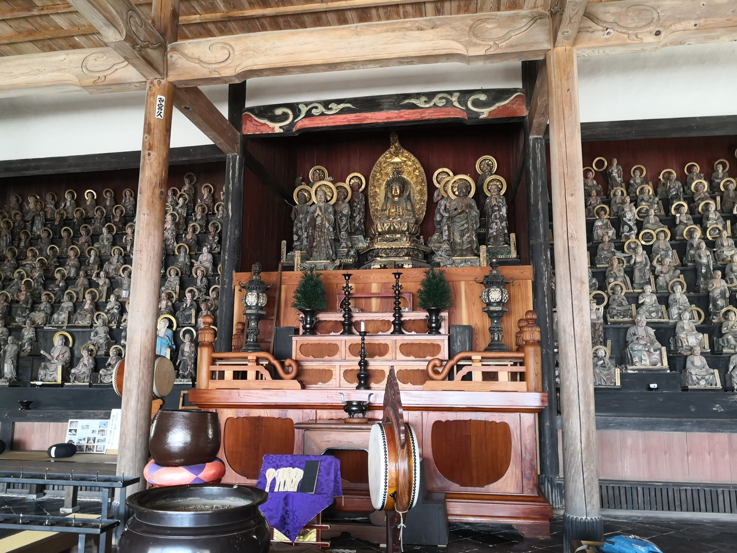 彦根　天寧寺五百羅漢、清凉寺、龍潭寺、大洞弁財天（ハイキング・コース）