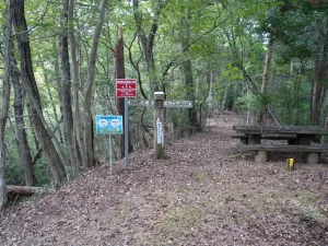 東海自然歩道との交差点